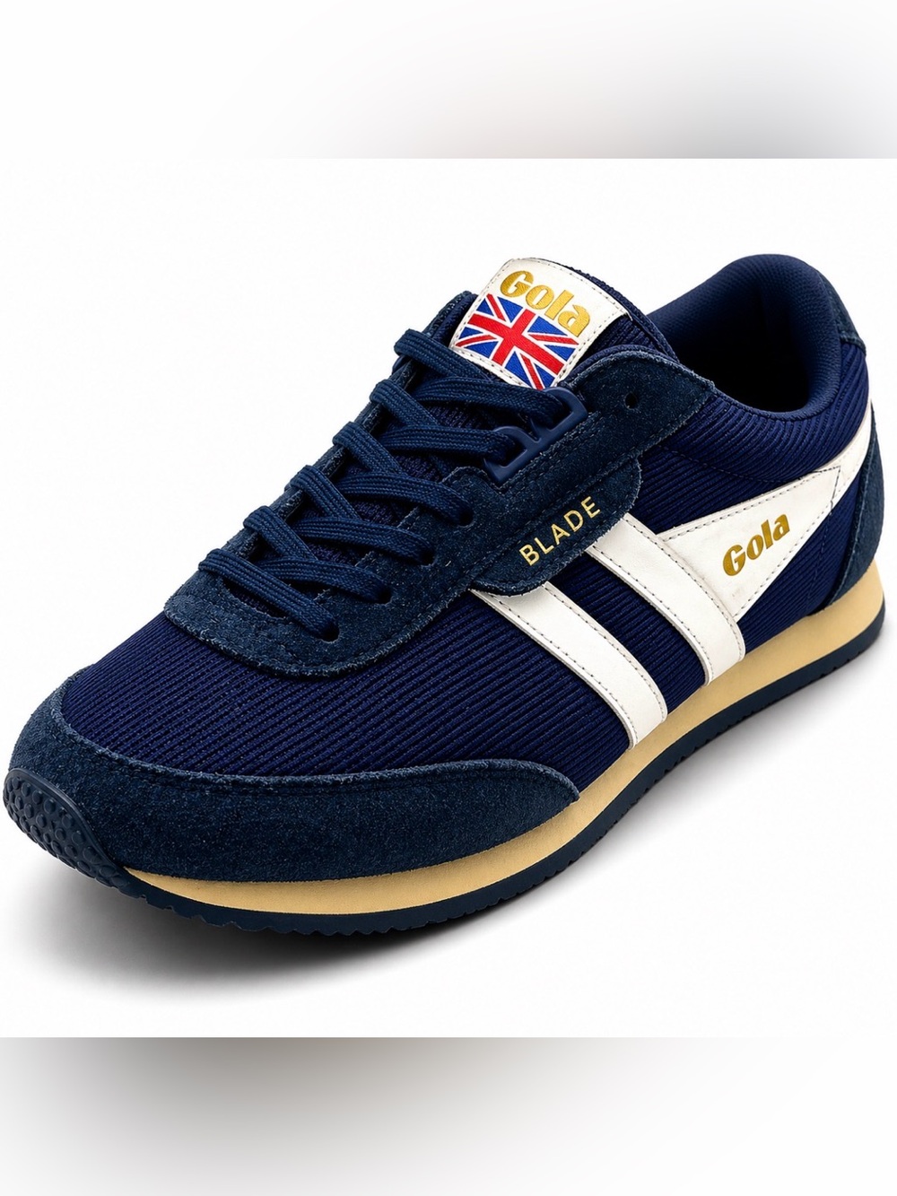 Gola Blade Retro Sneakers Navy Blue Men’s Size 12 Mesh Suede Lace Up CMA549
